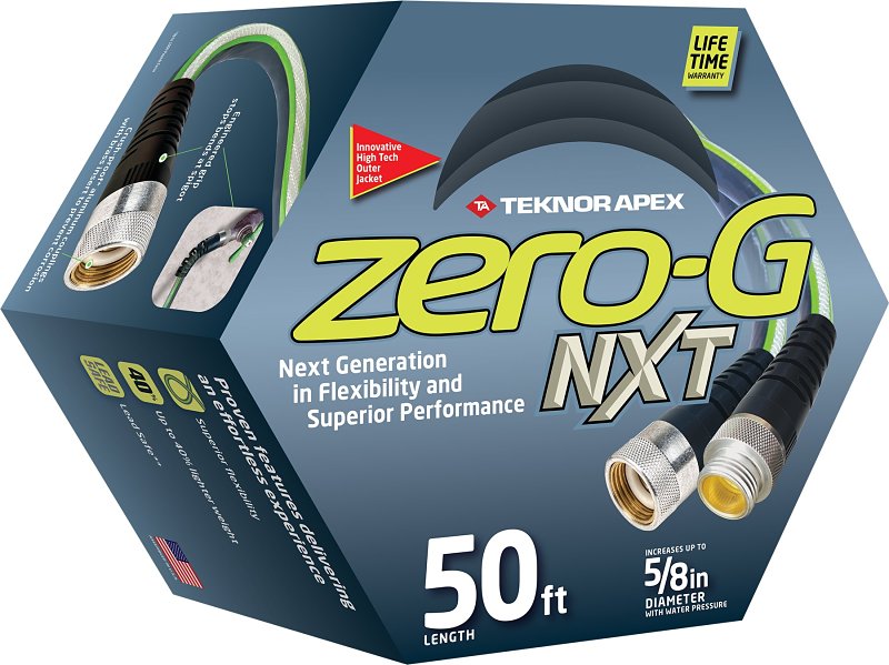 TEKNOR APEX Apex Synergy 5001-50 Heavy-Duty Garden Hose, 50 ft L, Vinyl, Gray HOUSEWARES TEKNOR APEX