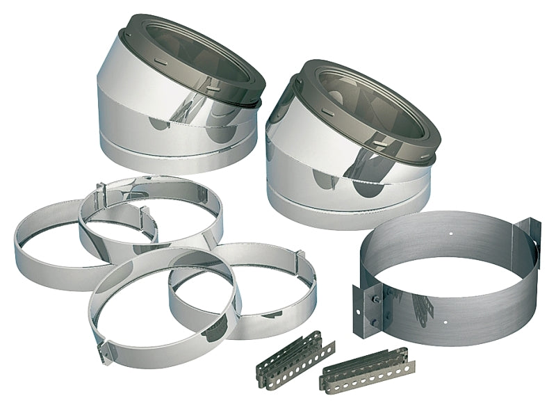 SELKIRK Selkirk 208211 Type HT Insulated Elbow Kit, Includes: (2) 30 deg Elbows, (2) Locking Bands