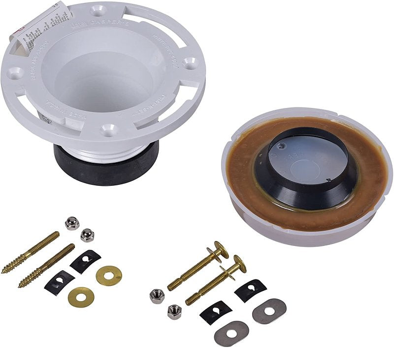 OATEY Oatey Twist-N-Set Series 43652 Closet Flange Repair Kit, 4 in Connection, PVC, White