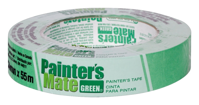 PAINTER'S MATE Painter's Mate 671372 Painter's Tape, 60 yd L, 0.94 in W, Rubber Backing, Green PAINT PAINTER'S MATE
