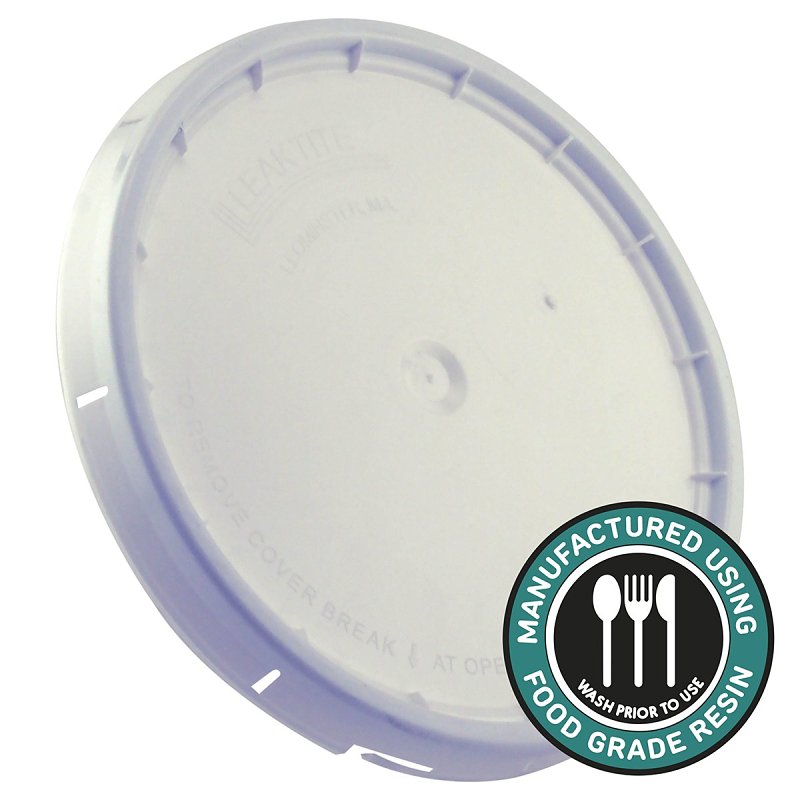 LEAKTITE-IPL PLASTICS Leaktite-IPL Plastics 1044600 Bucket Lid, HDPE, White PAINT LEAKTITE-IPL PLASTICS