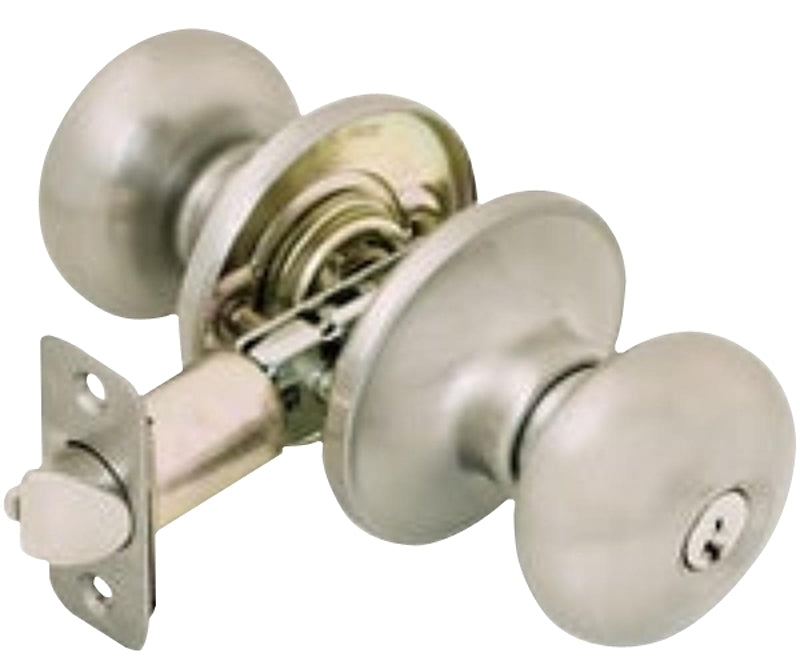 DEXTER BY SCHLAGE Allegion J54V-STR-619 Entry Lever, Cylindrical Lock, Satin Nickel, Knob Handle, Metal, Residential, 3 Grade HARDWARE & FARM SUPPLIES DEXTER BY SCHLAGE