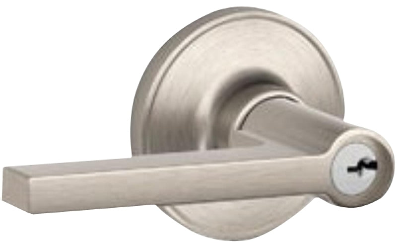 DEXTER BY SCHLAGE Schlage J Series J54 SOL 619 Entry Lever, Mechanical Lock, Satin Nickel, Metal, 7/8 in Housing Dia, Residential, 3 Grade HARDWARE & FARM SUPPLIES DEXTER BY SCHLAGE