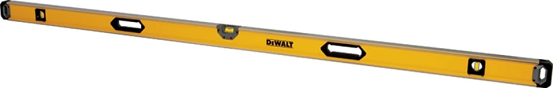 DEWALT DEWALT DWHT43079 Box Beam Level, 78 in L, 3-Vial, Magnetic, Aluminum, Black/Yellow