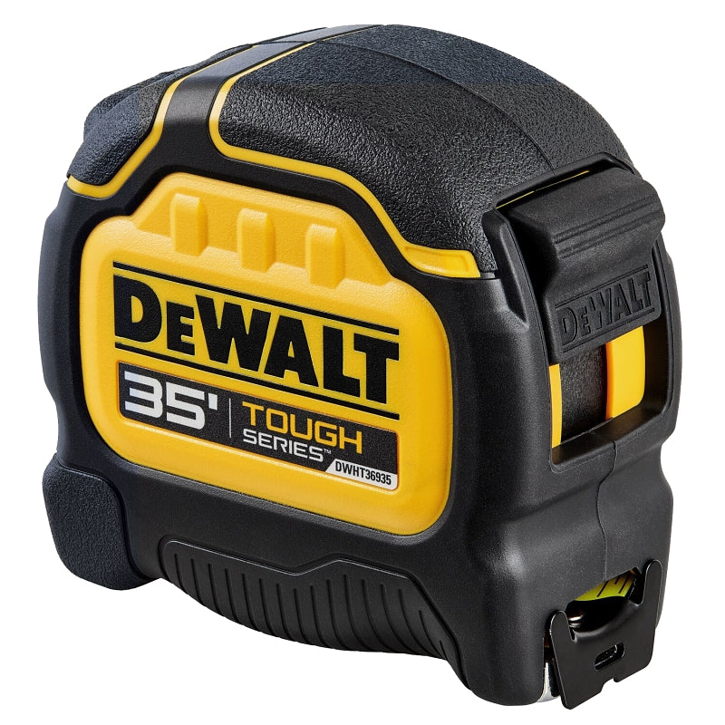 DEWALT DEWALT Tough Series DWHT36935S Tape Measure, 35 ft L Blade, 1-1/4 in W Blade, Steel Blade, Plastic Case