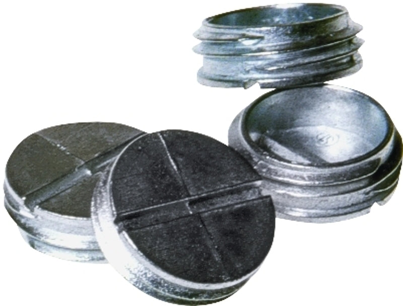 HUBBELL Hubbell 5269-0 Closure Plug, 1/2 in, Zinc, Gray