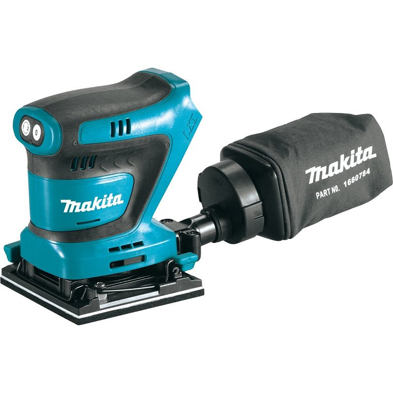 MAKITA Makita XOB02Z Cordless 1/4 Sheet Finishing Sander, Tool Only, 18 V, 4-1/2 x 4 in Sheet, 11,000, 14,000 opm Load Speed TOOLS MAKITA