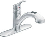 MOEN Moen Renzo Glacier CA87316C Kitchen Faucet, 1.5 gpm, 1-Handle, Stainless Steel, Chrome-Plated, Deck, Lever Handle