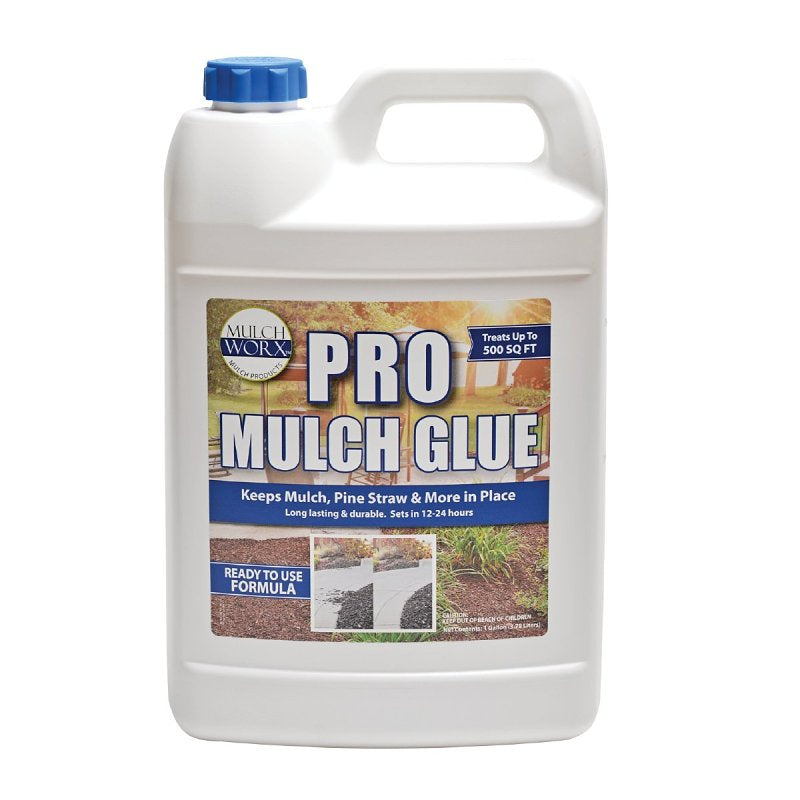 MULCH WORX Mulch Worx 60050 Pro Mulch Glue, Ready-to-Use, White