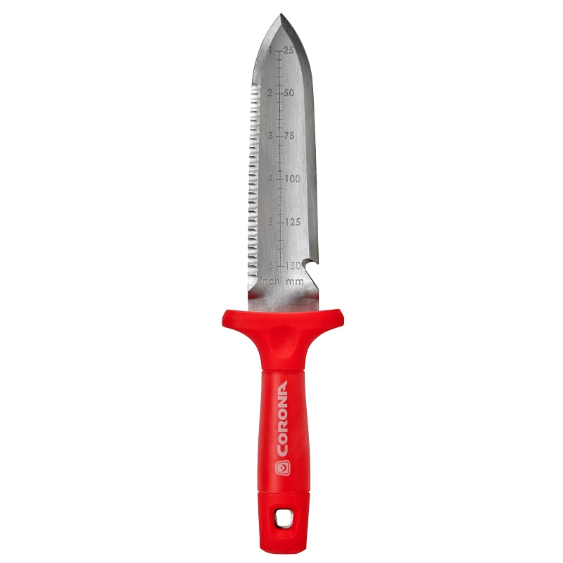 CORONA Corona CT15409 Hori Hori Garden Knife, 8 in L Blade, Steel Blade, Anvil Blade, Poly Handle