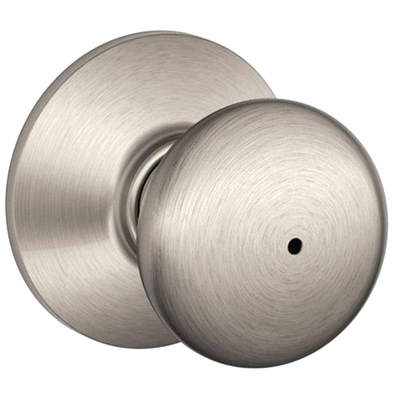 SCHLAGE LOCK Schlage Plymouth Series F40 PLY 619 Privacy Lockset, 2.22 in Dia Knob, 2.31 in L x 2.75 in W Dimensions, Yes HARDWARE & FARM SUPPLIES SCHLAGE LOCK