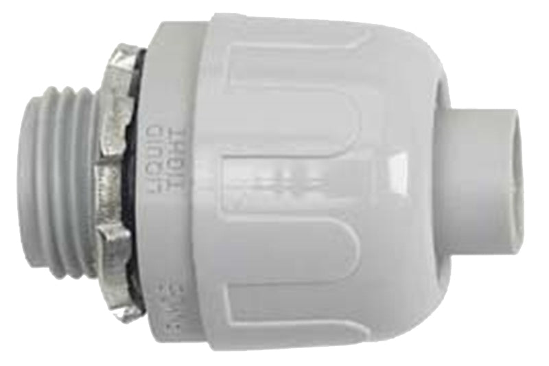 HALEX Halex 97623 Liquidtight Quick-Set Connector, 1 in, 90 deg Angle, PVC/Zinc, Each