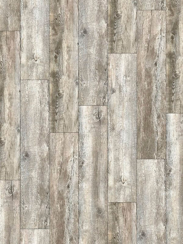 CM TRADING INC DBA ProSelect Design ProFloor PF803 Flooring Plank, 48 in L, 7 in W, Stone Plastic Composite/Vinyl, Weathered Gray BUILDING MATERIALS CM TRADING INC DBA