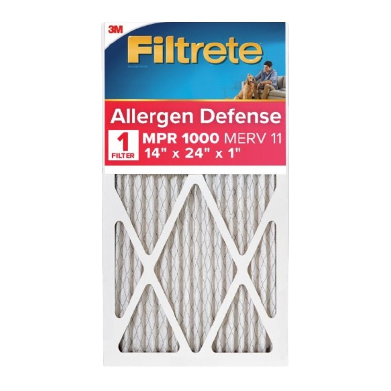 FILTRETE Filtrete 9823-4 Air Filter, 24 in L, 14 in W, 11 MERV, 1000 MPR, Polypropylene Frame