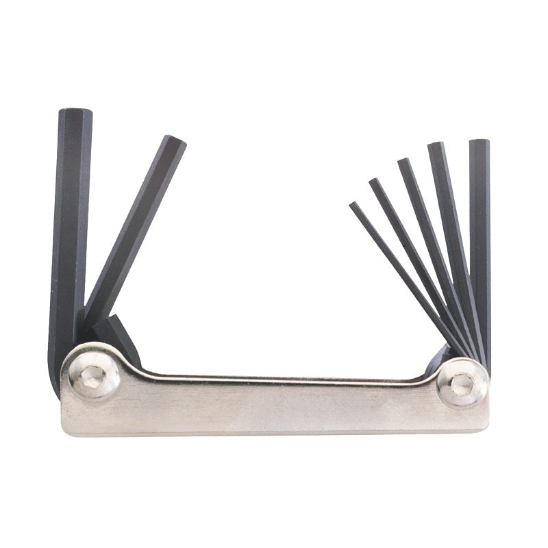 BONDHUS CORPORATION Bondhus 14592 Hex Key Fold Up Tool, 7-Piece, Protanium Steel, ProGuard, Specifications: Metric Measurement