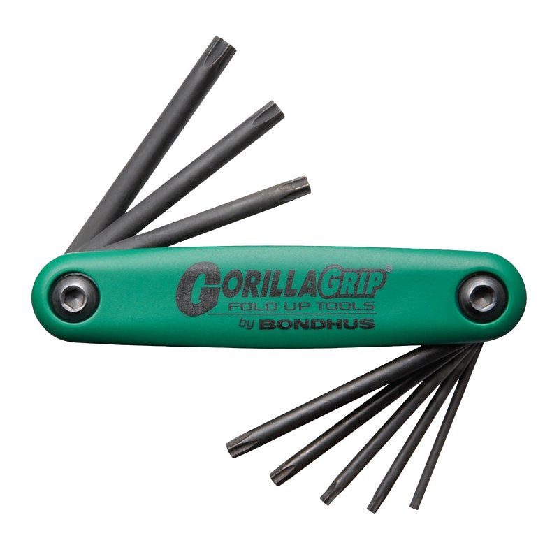 BONDHUS CORPORATION Bondhus 12634 Fold-Up Key Set, 8-Piece, ProGuard, Specifications: Gorilla Grip