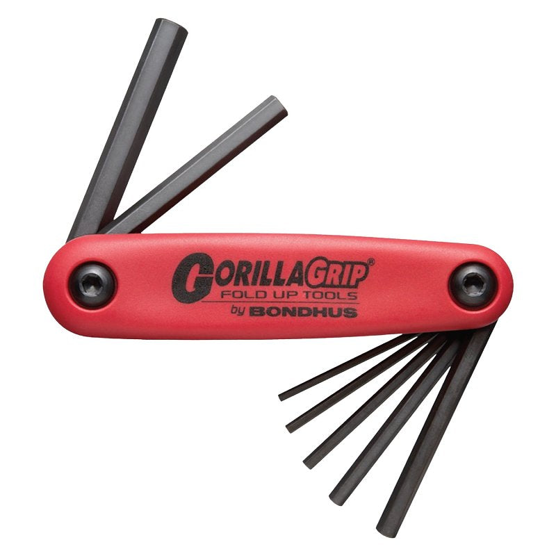 BONDHUS CORPORATION Bondhus GorillaGrip 12592 Hex End Key Set, 7-Piece, Steel, ProGuard, Specifications: Metric Measurement System