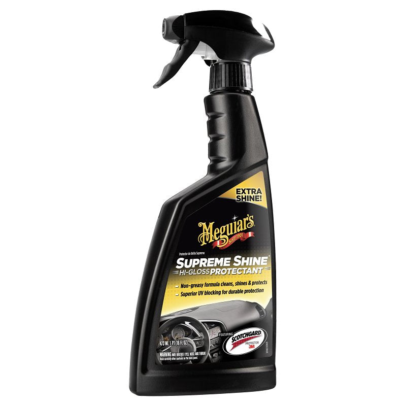 MEGUIAR'S Meguiar's Supreme Shine G4016 Protectant Spray, 16 oz, Bottle, Liquid, Sweet Smell