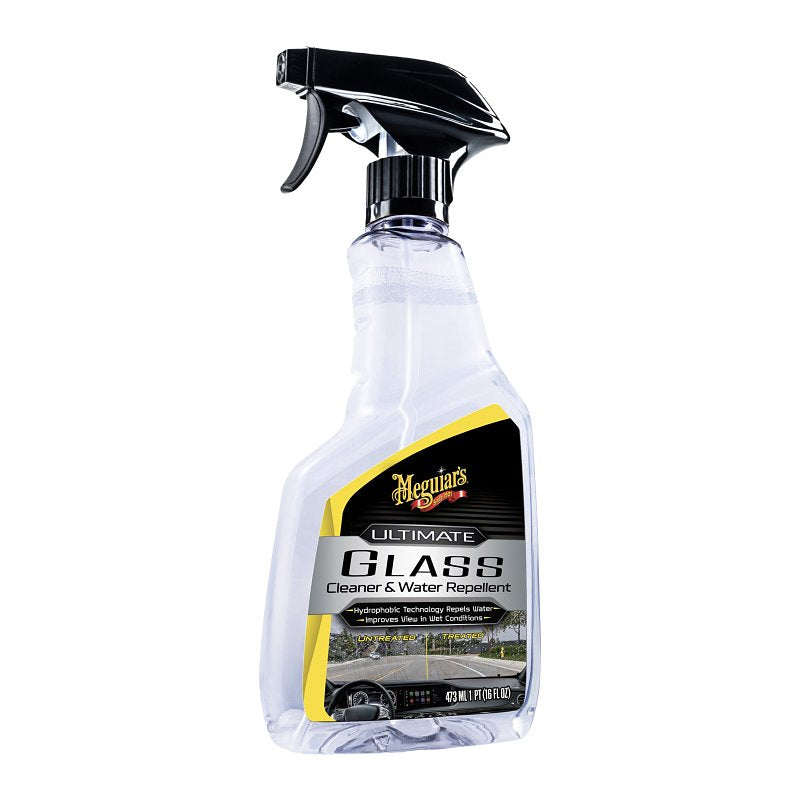 MEGUIAR'S Meguiar's G240416 Glass Cleaner and Water Repellent, 16 oz, Liquid AUTOMOTIVE MEGUIAR'S