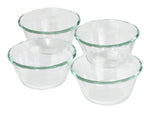 PYREX CUSTARD CUP SET GLASS CLR 6OZ