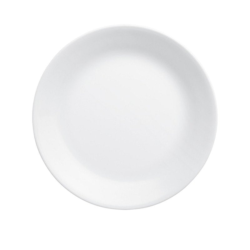 CORELLE Corelle 6003893 Plate, 10-1/4 in Dia, Winter Frost White, Oven Safe: Yes
