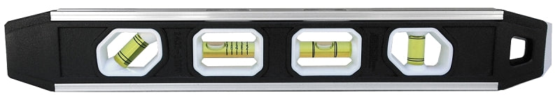 HULTAFORS Johnson 1421-1200 Torpedo Level, 12 in L, 4-Vial, Magnetic, Aluminum