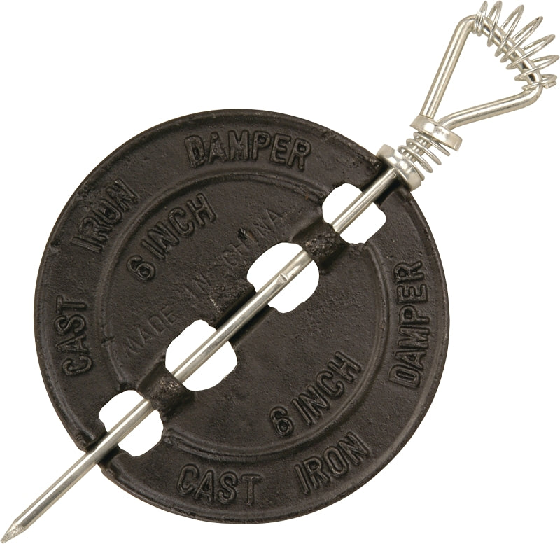 IMPERIAL Imperial BM0052-A Series Damper, 7 in Dia Dimensions, Cast Iron PLUMBING, HEATING & VENTILATION IMPERIAL