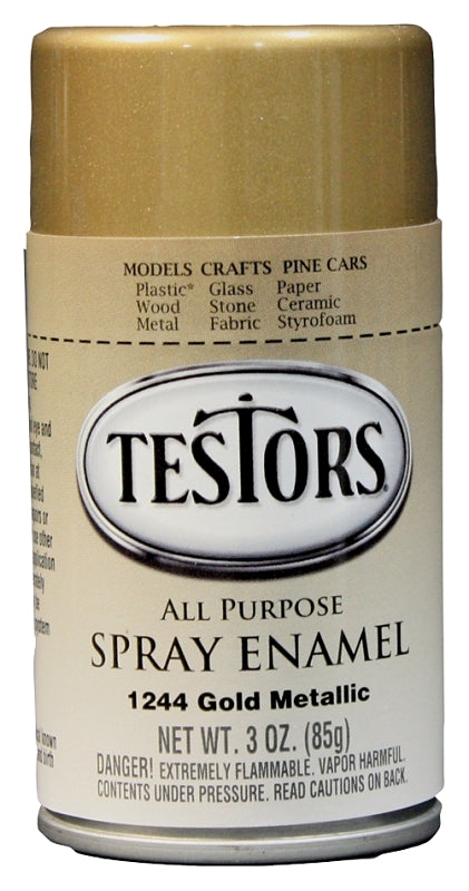 TESTORS Testors 1244T Craft Paint, Metallic, Gold, 3 oz, Bottle PAINT TESTORS