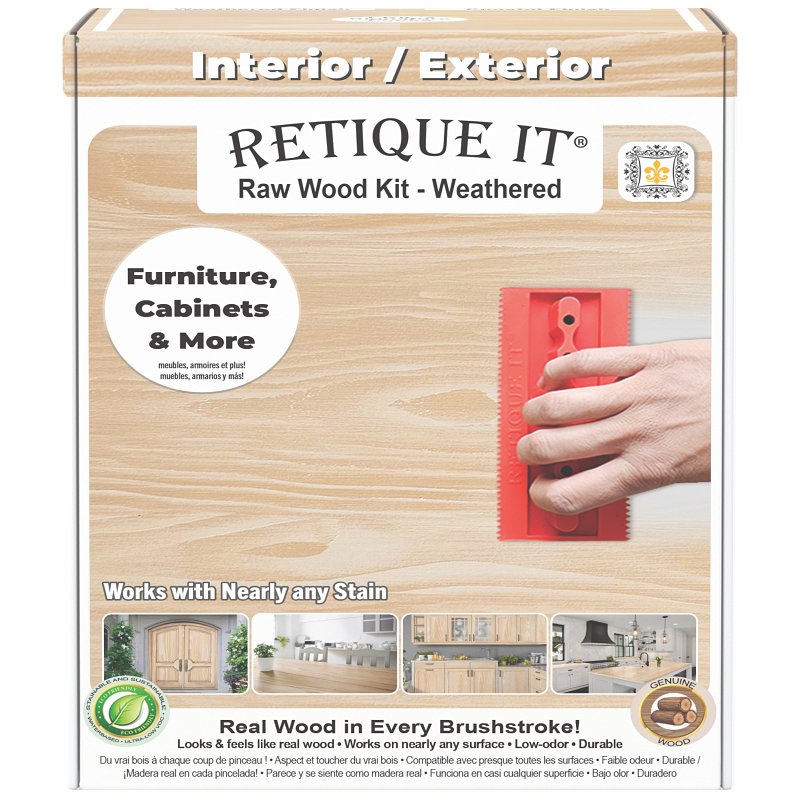 DECOART LLC Retique It RQ-RW16-WETF-1B Raw Wood Kit, Matte