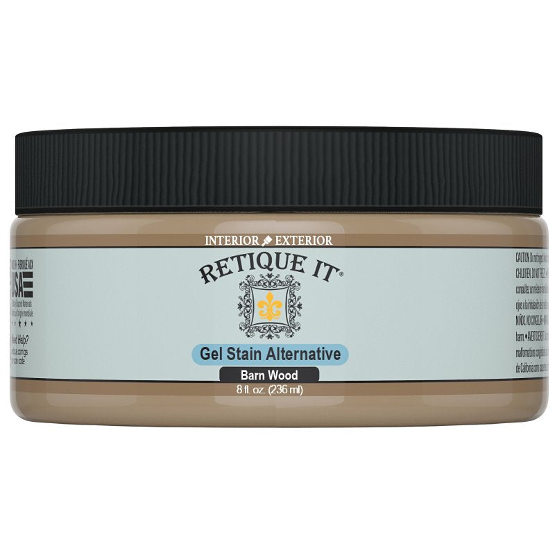 DECOART LLC Retique It RQ-GS08-BARN-R8 Stain Alternative, Barn Wood, Gel, 8 oz