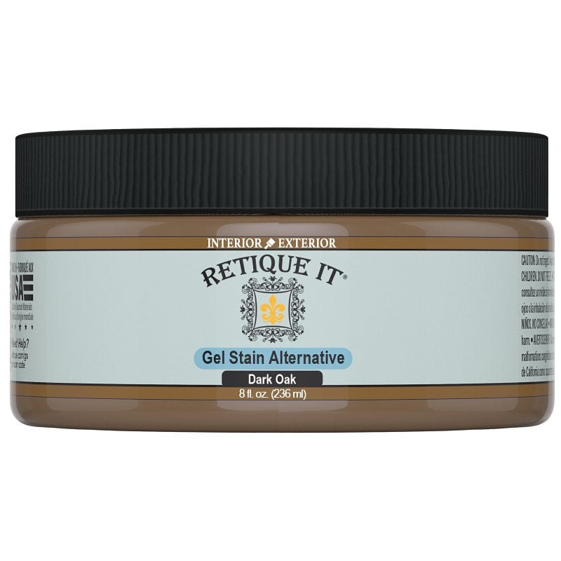 DECOART LLC Retique It RQ-GS08-DOAK-R8 Stain Alternative, Dark Oak, Gel, 8 oz