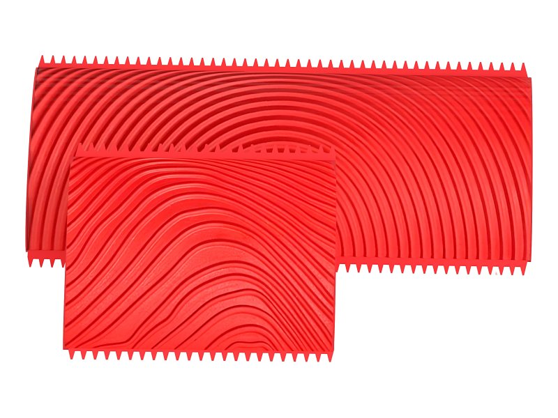 DECOART LLC GRAINING TOOL SET RUBBER RED