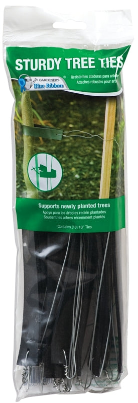 MAT - MIDWEST AIR TECHNOLOGY Gardener's Blue Ribbon T019B Sturdy Tree Tie, 10 in L, Rubber