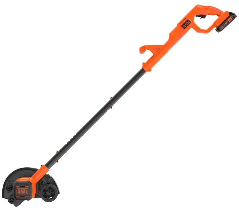 BLACK & DECKER LAWN Black+Decker BCED400C1 Cordless Edger Kit, Battery Included, 20 V, 1.5 Ah, Lithium-Ion, 1-3/4 in D Cutting