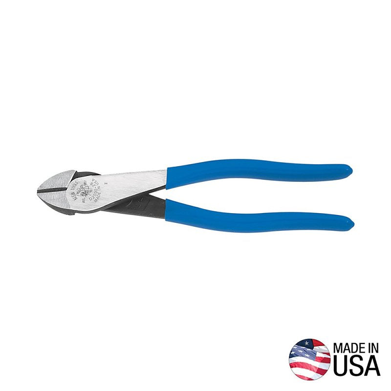 KLEIN Klein Tools D2000-28 Diagonal Plier, 8.063 in OAL, 3/4 in Jaw Opening, Light Blue Handle, 1.188 in W Jaw, 0.813 in L Jaw ELECTRICAL KLEIN