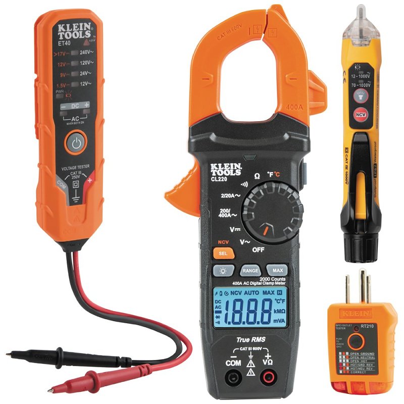 KLEIN Klein Tools CL220VP Premium Meter Electrical Test Kit, ABS ELECTRICAL KLEIN
