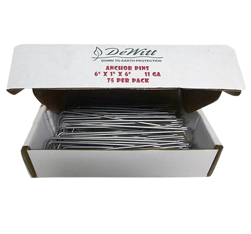 DEWITT DeWitt AP75 Anchor Pin, 6 in L, 6 in W, 1 in Thick, Steel