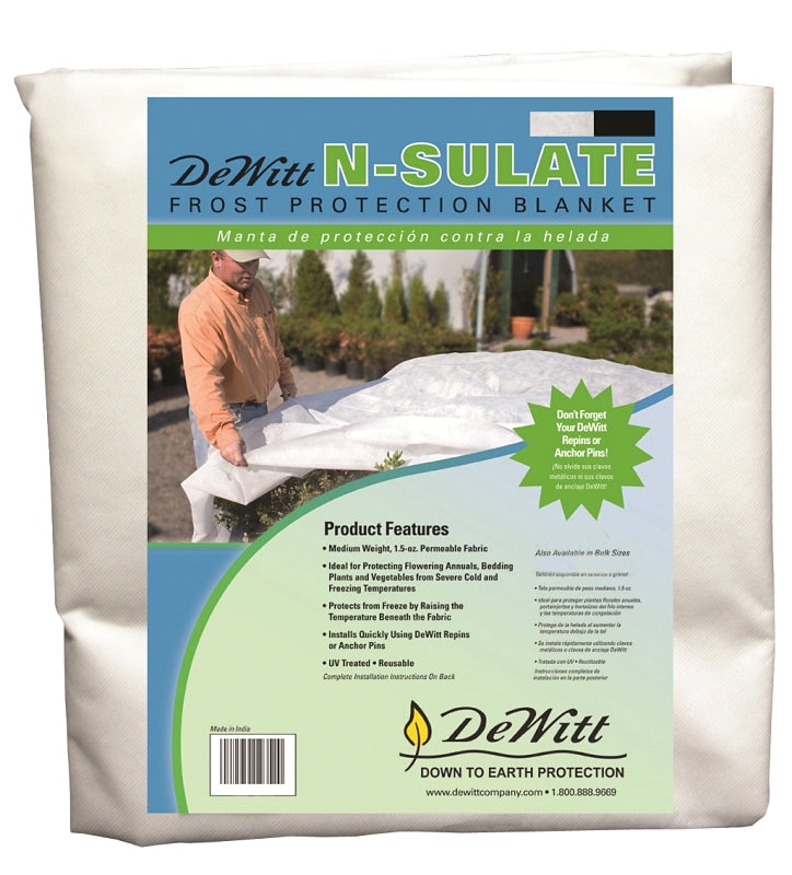 DEWITT DeWitt NS12 N-Sulate, 12 ft L, 10 ft W, Polypropylene, White