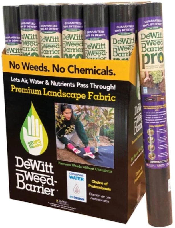 DEWITT DeWitt DEWDWB303100 Weed Control, Professional, 100 ft L, 3 ft W, Polypropylene Fabric