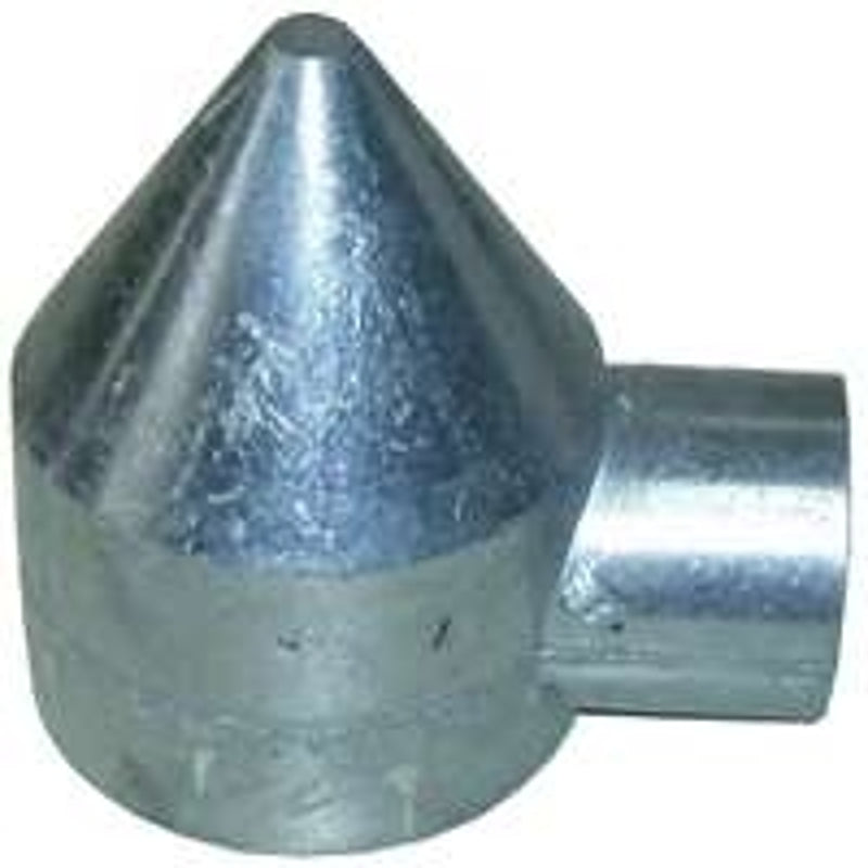 STEPHENS PIPE & STEEL Stephens Pipe & Steel HD42041RP Bullet Cap, 1-Way, Aluminum, For: 1-3/8 in Top Rail and 2-1/2 in Line Post