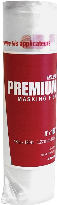 TRIMACO Trimaco 44880 Masking Film, 1/2 mil Thick, 180 ft L, 48 in W