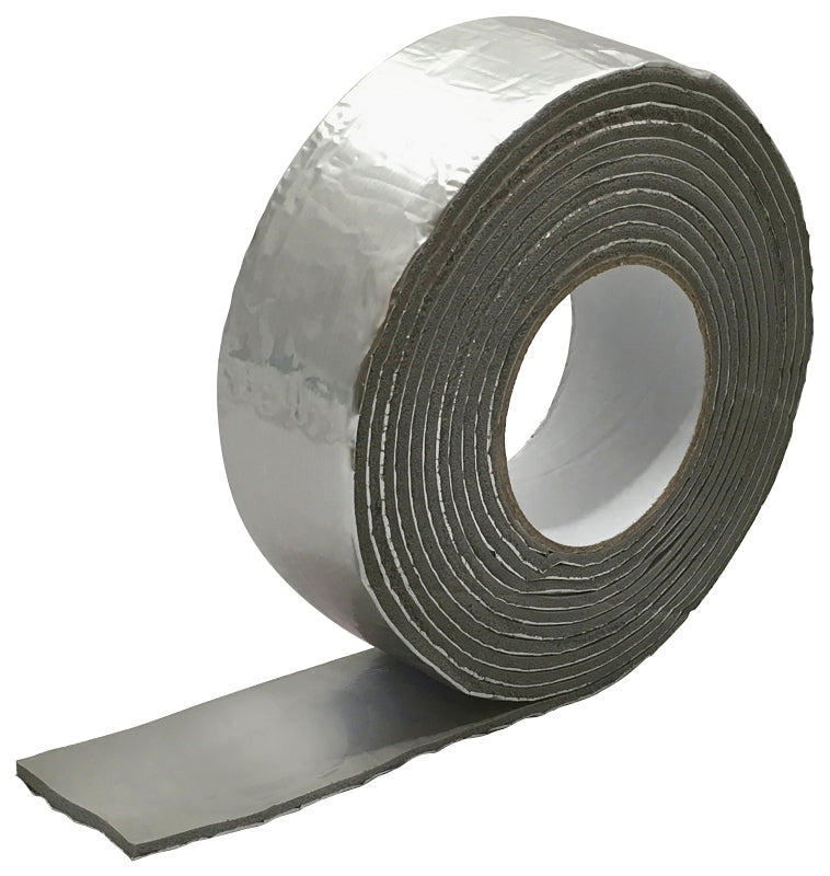 FROST KING Frost King FV15H Pipe Wrap Kit, 15 ft L, 2 in W, 1/8 in Thick, 2 R-Value, Silver