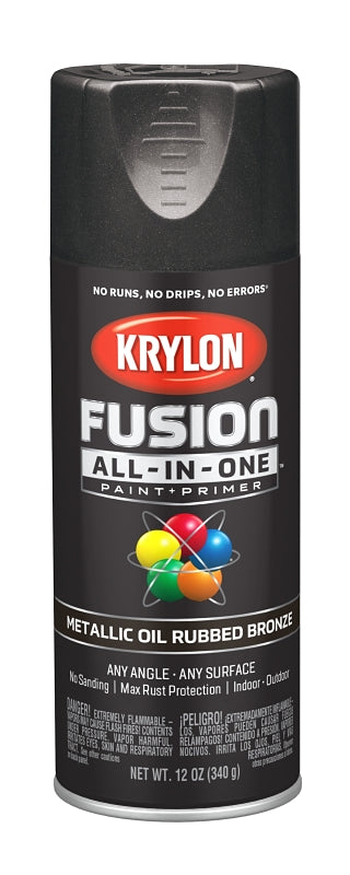 KRYLON Krylon K02771007 Spray Paint, Oil Rubbed Bronze, 12 oz, Can
