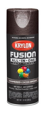 KRYLON Krylon K02785007 Spray Paint, Hammered, Cocoa Brown, 12 oz, Can