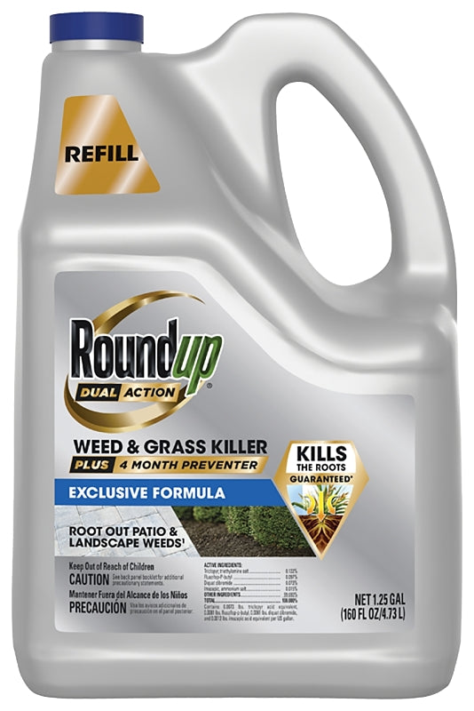 ROUNDUP Roundup 5377704 Ready-to-Use Weed and Grass Killer, Liquid, 1.25 gal