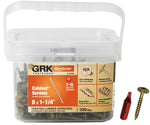 GRK FASTENERS GRK Fasteners 100069 Cabinet Screw, #8 Thread, 1-1/4 in L, Washer Head, Star Drive, Steel, 330 PK