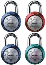 MASTER LOCK Master Lock 1561DAST Dial Padlock, 9/32 in Dia Shackle, 3/4 in H Shackle, Steel Shackle, Metal Body, Anodized
