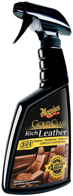 MEGUIAR'S Meguiar's Gold Class G10916 Rich Leather Spray, 15.2 oz Bottle, Liquid, Sweet AUTOMOTIVE MEGUIAR'S