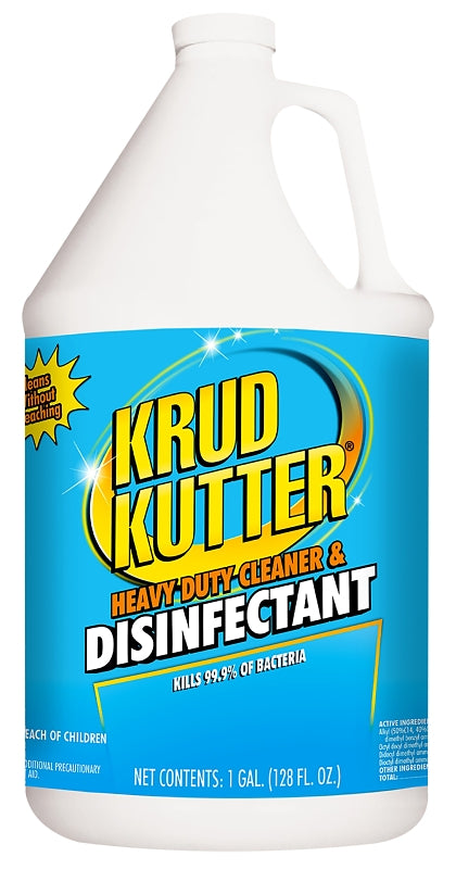 KRUD KUTTER Krud Kutter DH012 Heavy-Duty Cleaner and Disinfectant, 1 gal, Liquid, Mild, Clear CLEANING & JANITORIAL SUPPLIES KRUD KUTTER