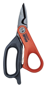 WISS Crescent Wiss CW5T Electrician's Data Shear, 6 in OAL, Ergonomic, Soft Textured Grip Handle, TPR Handle ELECTRICAL WISS